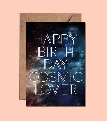 Joyeux anniversaire amant cosmique - (WAC21106) 2