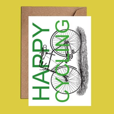 Tarjeta de feliz cumpleaños ciclista - (WAC21105)