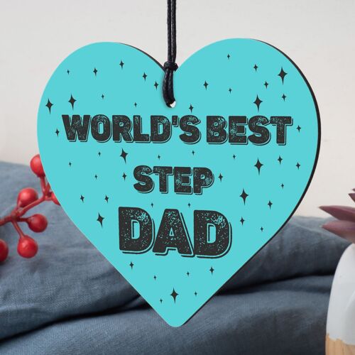 Step Dad Gifts Wooden Keyring Fathers Day Gift For Step Dad Birthday Gift