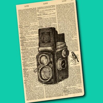 Cahier d'art de dictionnaire d'appareil photo vintage - WAN21401