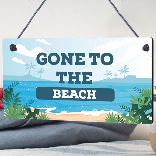 Gone To The Beach Hanging Plaque Nautical Decor Beach Seaside Shabby Chic Signs