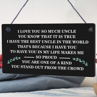 Best Uncle Plaque Gift For Birthday Christmas Gift For Brother From Niece Nephew