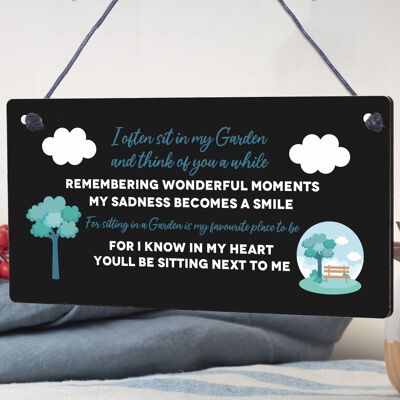 Plaque de jardin suspendue, panneau de maison d'été, abri de jardin, cadeau commémoratif maman Nan