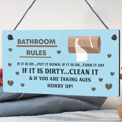 Nautical Bathroom Sign Funny Quirky Toilet Loo Door Wall Shabby Chic Plaque Gift