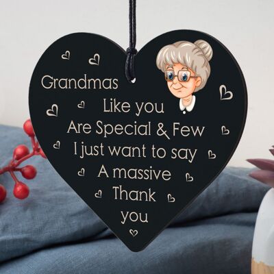 Geschenke für Kindermädchen, Nan, Oma, Oma, Herzschild, Geburtstag, Weihnachten, Dankeschön-Geschenk