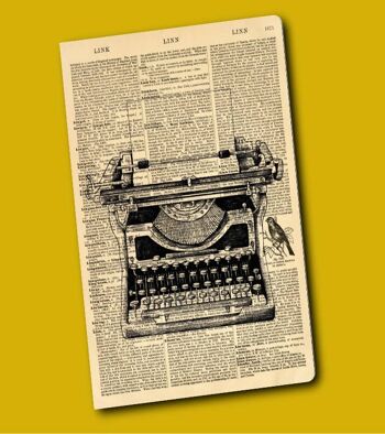 Carnet d'art de dictionnaire de machine à écrire vintage - WAN21402 2