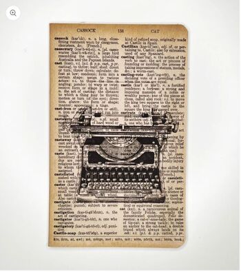 Carnet d'art de dictionnaire de machine à écrire vintage - WAN21402 1