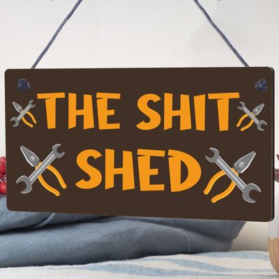 Funny Rude Garden Shed Sign Hanging Door Plaque Shed Sign Family Gift For Men