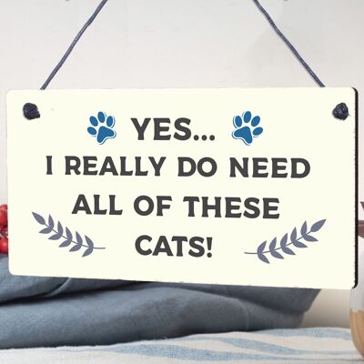 Cat Signs For Home Funny Cat Gift Home Wall Plaque Pet Animal Cat Lover Gifts