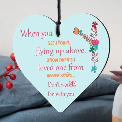 Memorial Plaque For Mum Dad Nan Grandad Wooden Heart Memorial Decoration Gift