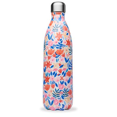 Thermos bottle 1000ml, flora red