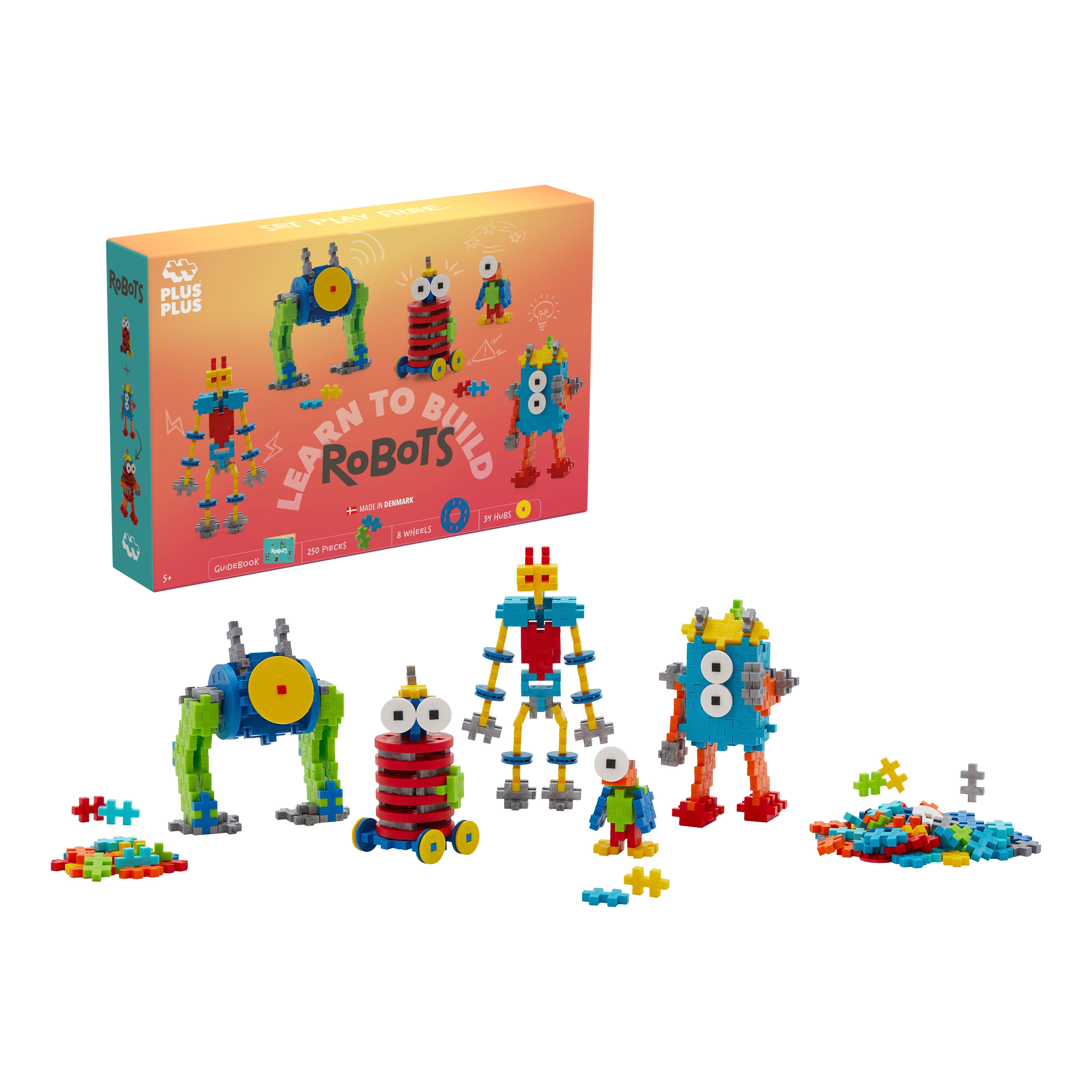 Roboter-Entdeckungsset 250 Teile – PLUS PLUS Konstruktionsspiel
