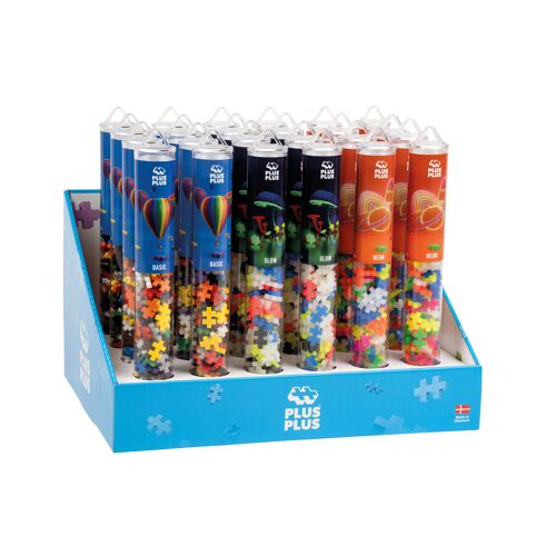 Display 24 Tubes 100 Pcs - Phosphorescent - PLUS PLUS