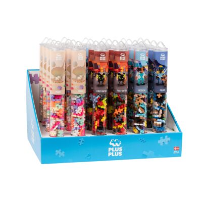 Display 24 Tubes 100 Pcs - Everyday Heroes - Construction Game PLUS PLUS