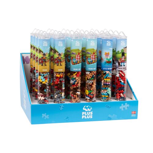 Display 24 Tubes 100 Pcs - Icônes nordiques - Jeu de construction PLUS PLUS