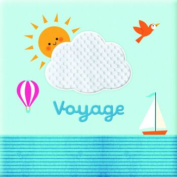Livre tissu - Voyage - Mon grand livre d'activités en tissu 2