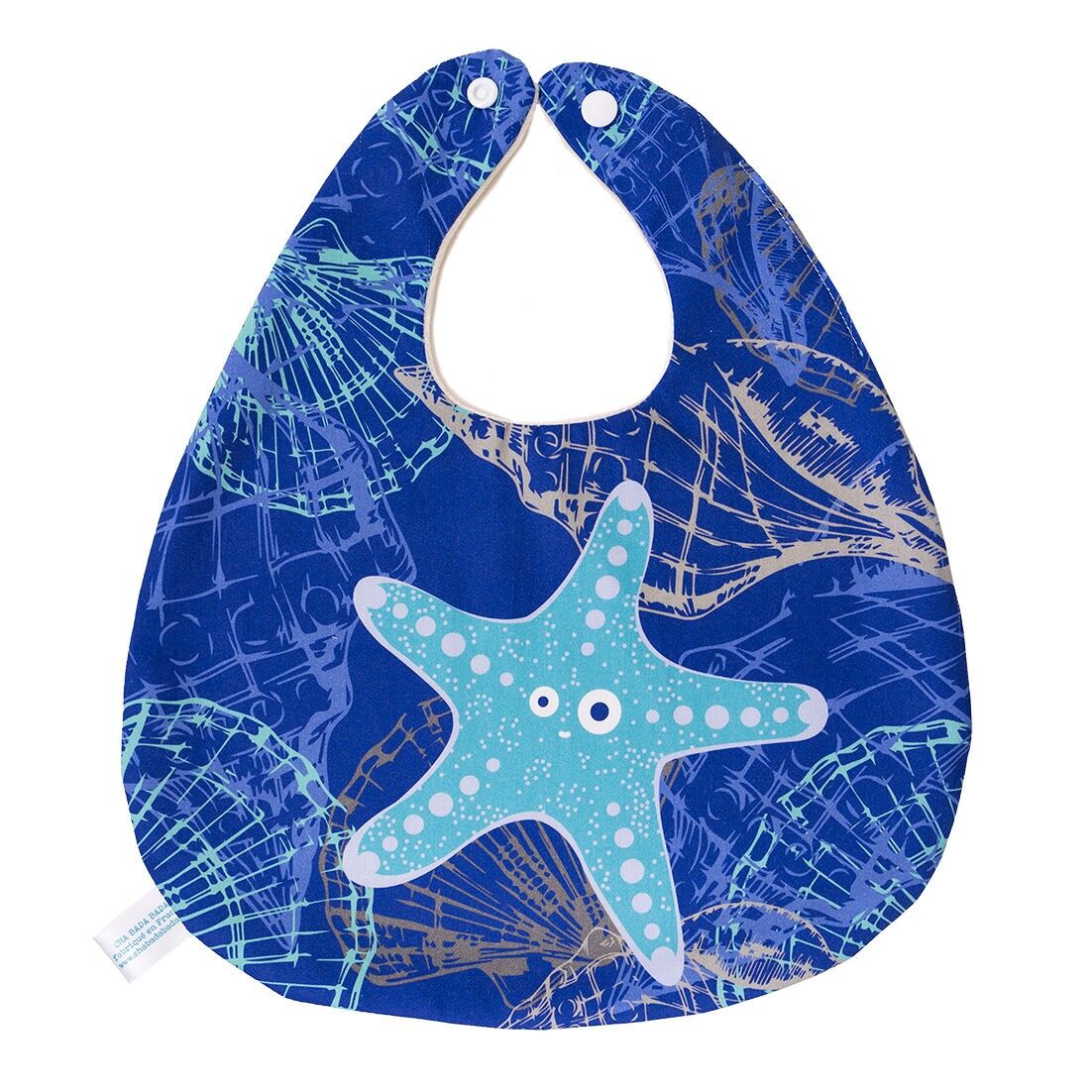 Briac il bavaglino a forma di stella marina in cotone biologico