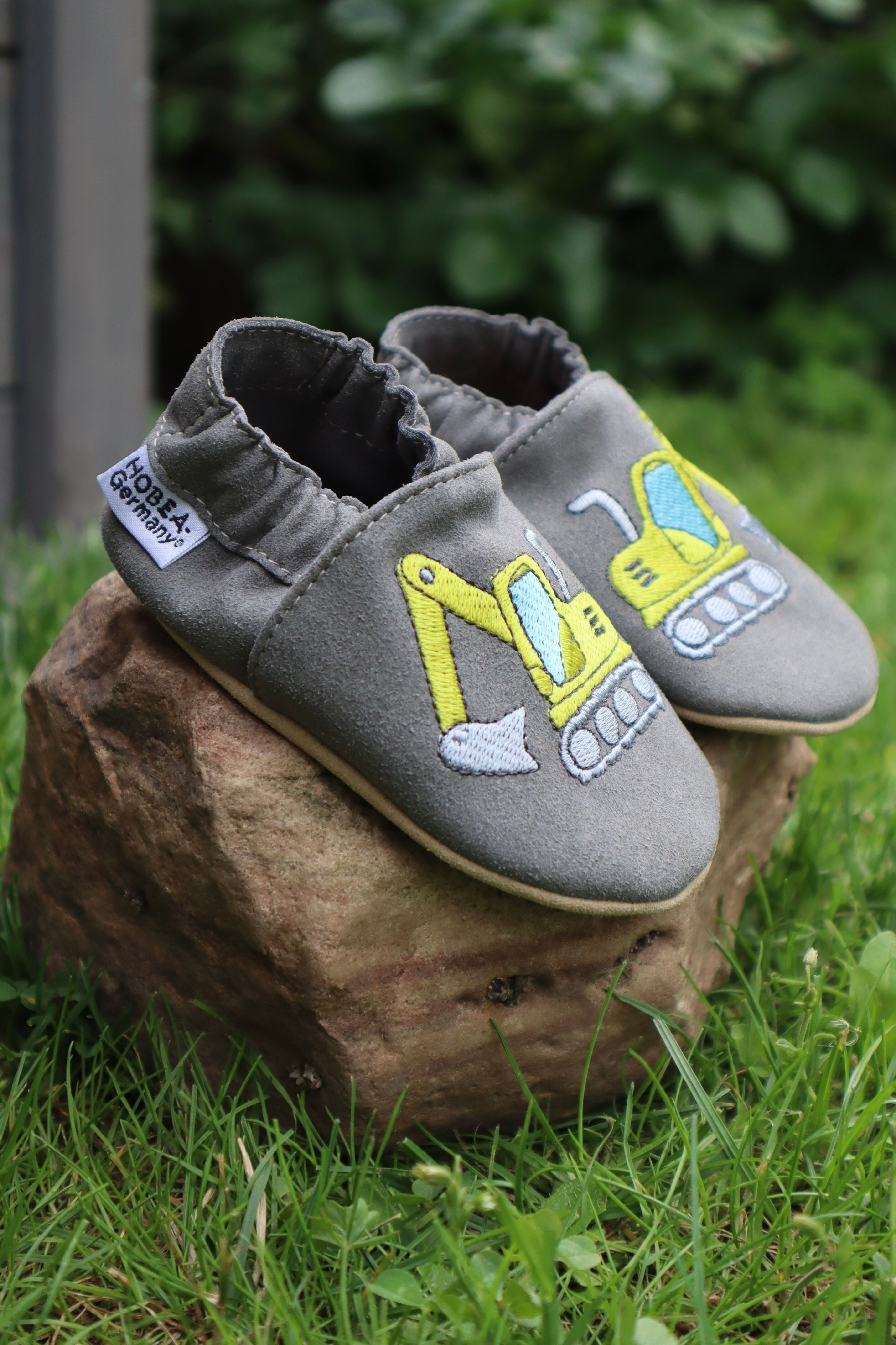 Kinderschuhe RecyStep Bagger grau