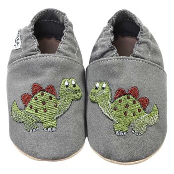 Chaussures d'éveil RecyStep Dino gris