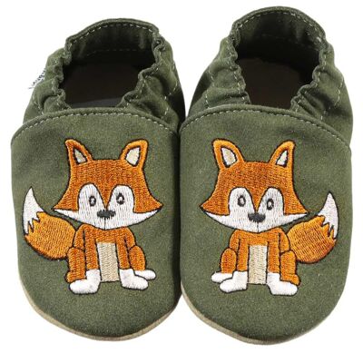 Krabbelschuhe RecyStep Fuchs grün