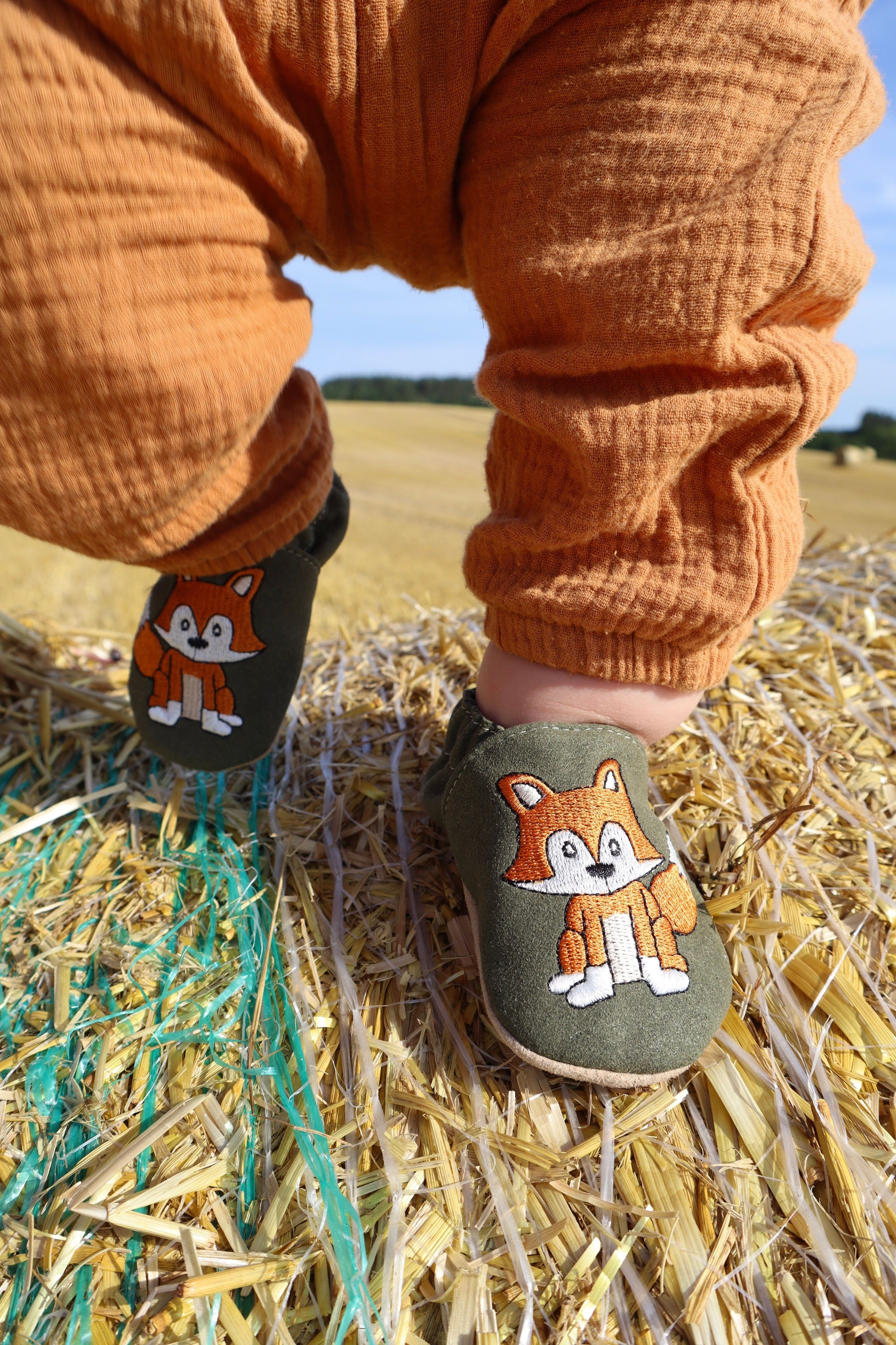 Kinderschuhe RecyStep Fuchs grün