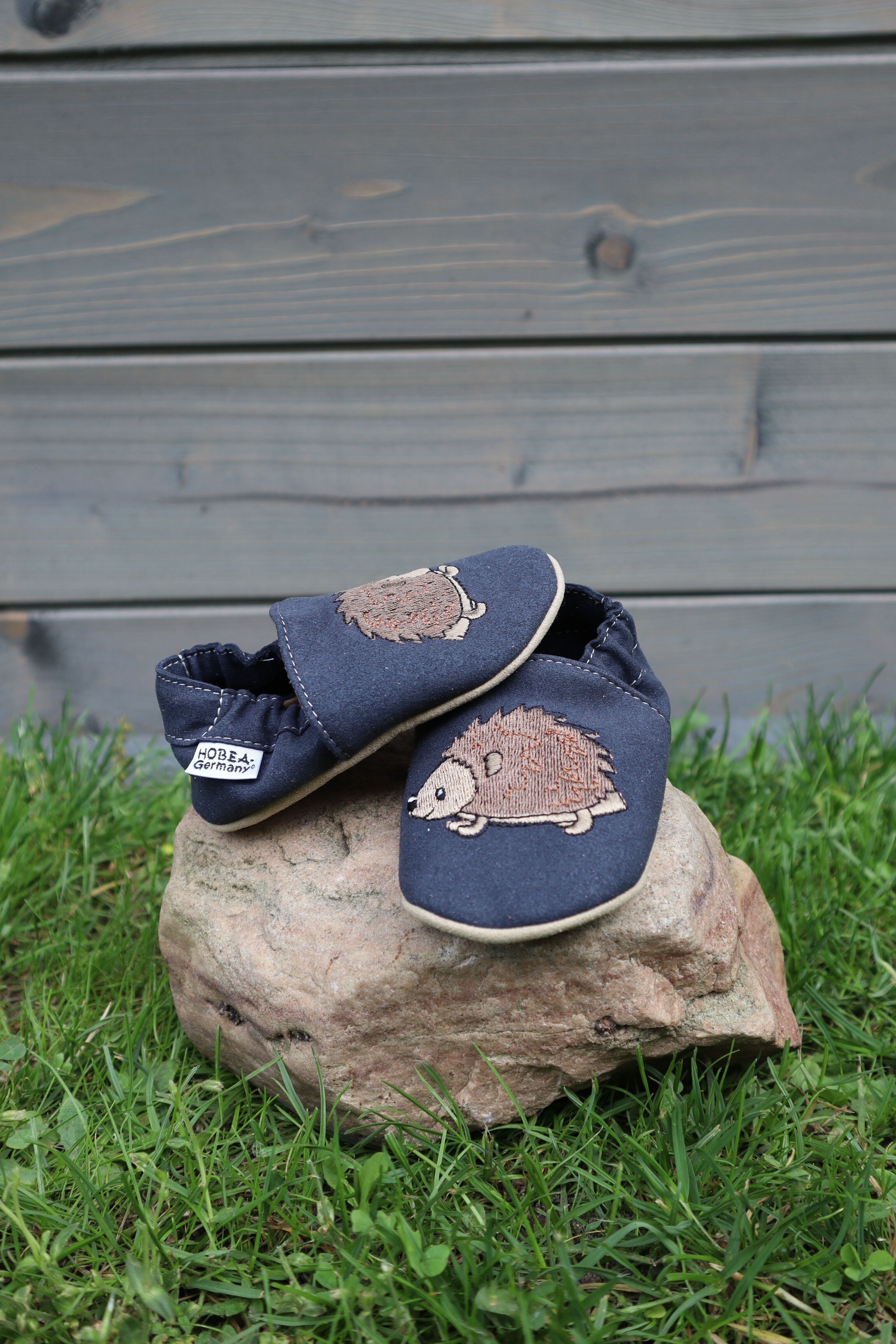 Kinderschuhe RecyStep Igel dunkelblau