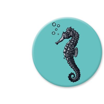 Round magnet seahorse