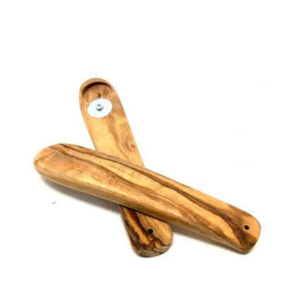 Bottle opener "Schluckspecht" made of olive wood