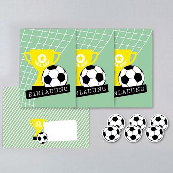 Kit d'invitation football Kylian 1