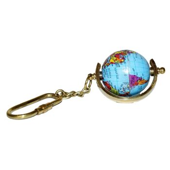 Porte-clés globe terrestre 2