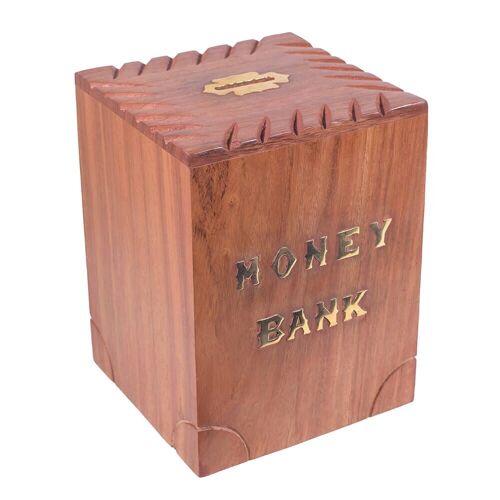 Wooden Money Bank Box