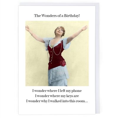 I Wonder Birthday Card