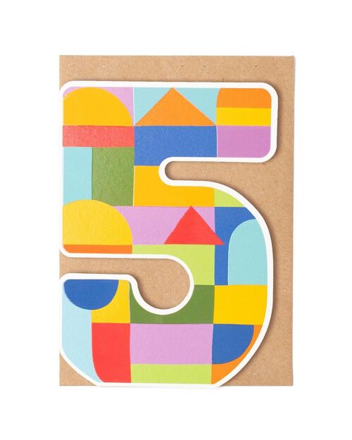 Five Birthday Card