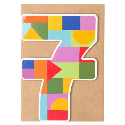 Seven Birthday Card