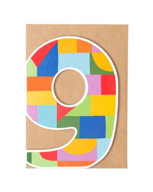 Nine Birthday Card