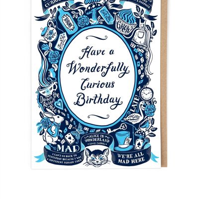 Alice in Wonderland Birthday Card