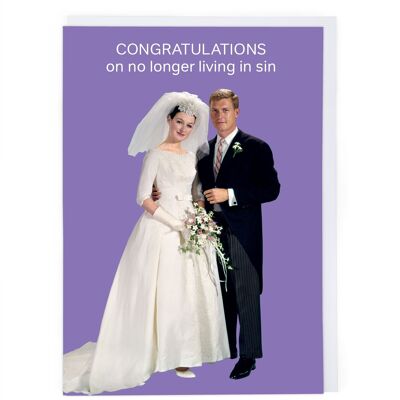 Carte de mariage Vivre dans le péché