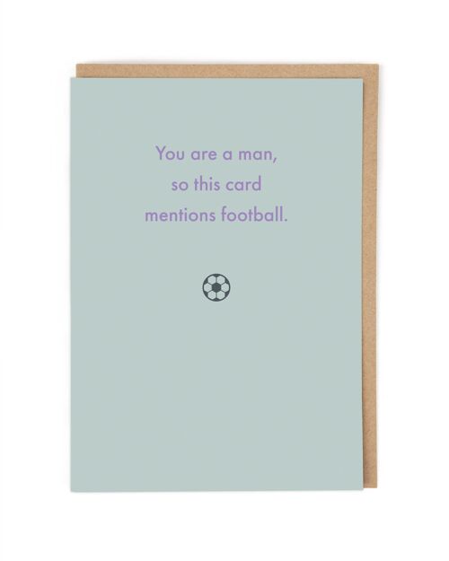 Football Man Birthday Card