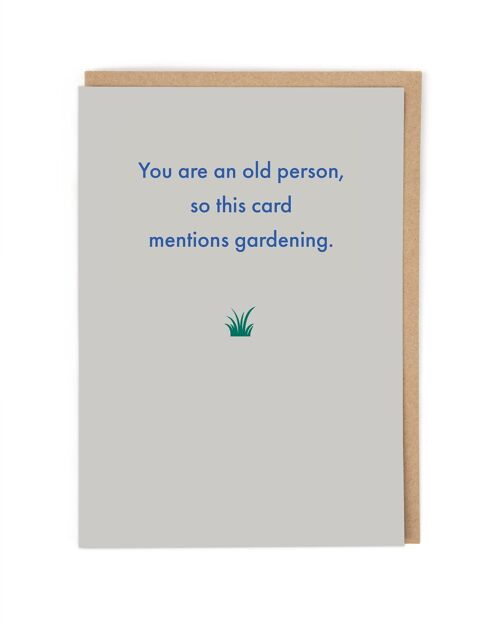 Old Person Birthday Card