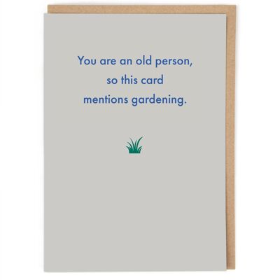 Old Person Birthday Card