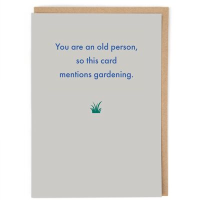 Geburtstagskarte für alte Menschen