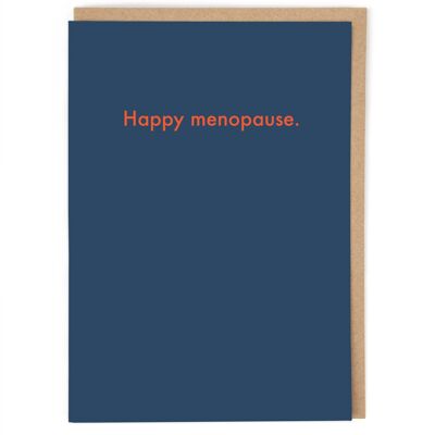 Tarjeta de cumpleaños feliz menopausia