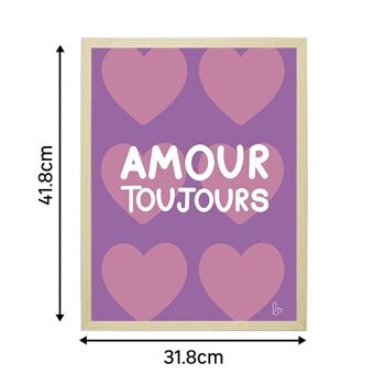 Amours toujours- affiche - illustration - fait main en france 3