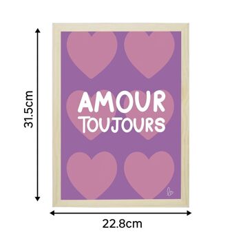 Amours toujours- affiche - illustration - fait main en france 6