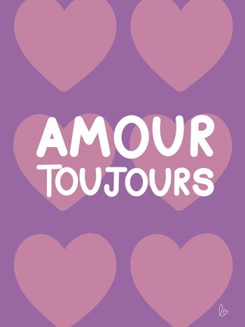 Amours toujours- affiche - illustration - fait main en france 9