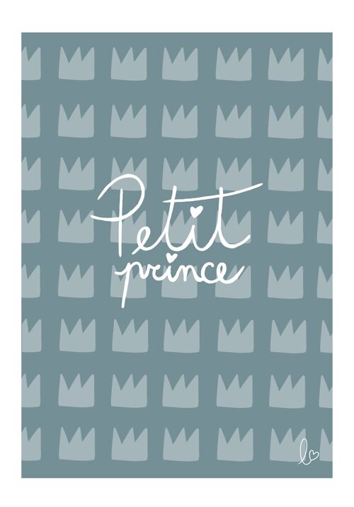 Petit Prince - affiche chambre garçon - illustration enfants - fait main en france
