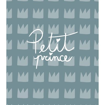 Petit Prince - affiche chambre garçon - illustration enfants - fait main en france