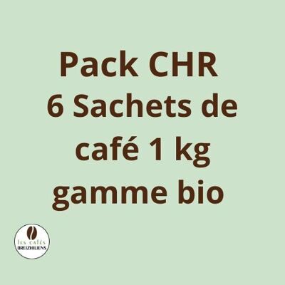 CHR pack 6*1 kg de café en grano ecológico