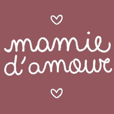 Mamie d'amour - carte annonce grossesse - fête des grands-mères - anniversaire - fait main en france