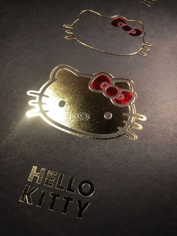 Affiche Hello Kitty - 3 faces Or et Rouge 4